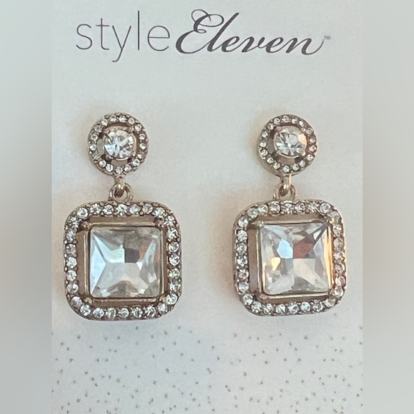 Square Crystal Charms - Picture 2 of 3